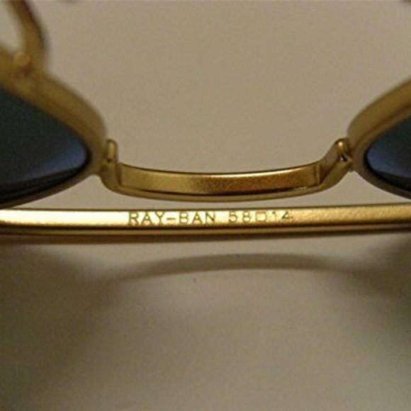 ORIGINAL RAY BAN AVIATOR 3025 G-15 LENS GOLD FRAME